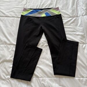 Lululemon Yoga Pants Leggings Womens 10 Black Quiet Luxury Activewear Outdoor